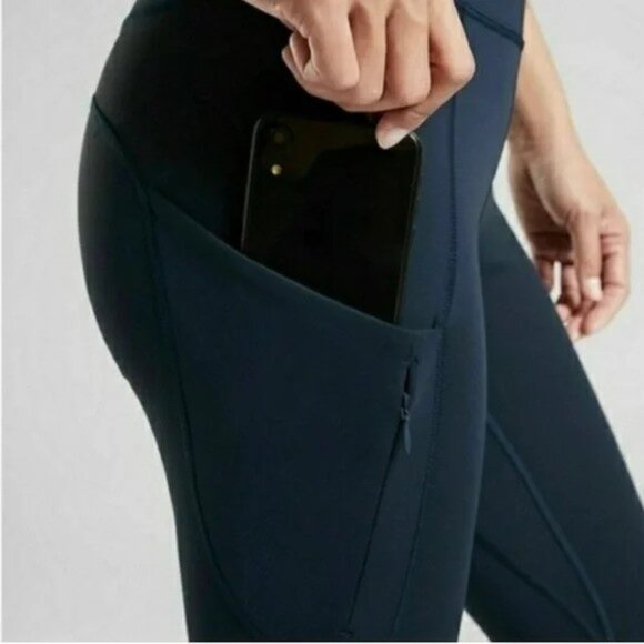 Athleta All In Up for Anything Capri Pants Small Teal - Picture 1 of 12
